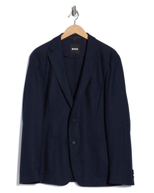 Boss Blue Solid Sport Coat for men