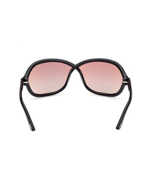 Tom Ford Pink 68Mm Gradient Square Sunglasses