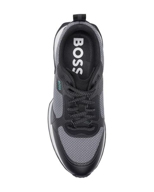 Boss White Jonah Trainer Sneaker for men
