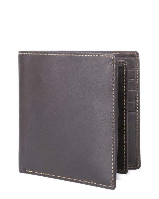 Dopp Black Buxton Rfid Leather Convertible Cardex for men