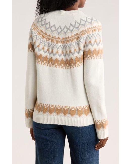 DKNY Multicolor Fair Isle Crewneck Sweater