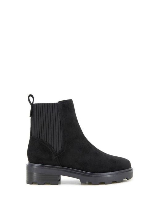 Kensie Black Emily Lug Sole Boot