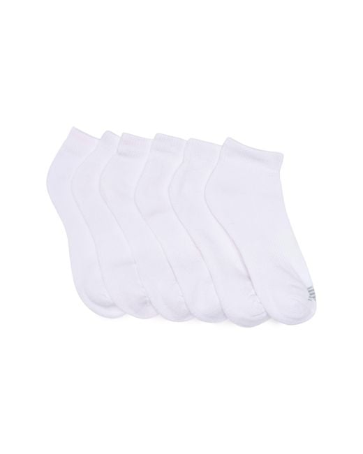 New Balance 6pack Athletic Quarter Socks in White Lyst
