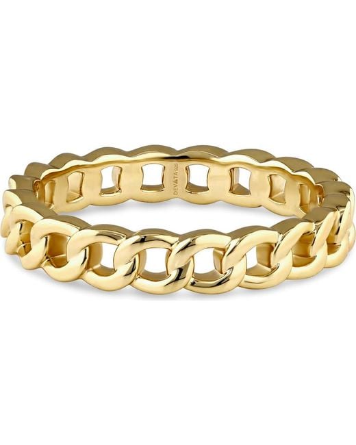 DEVATA Metallic Curb Chain Ring