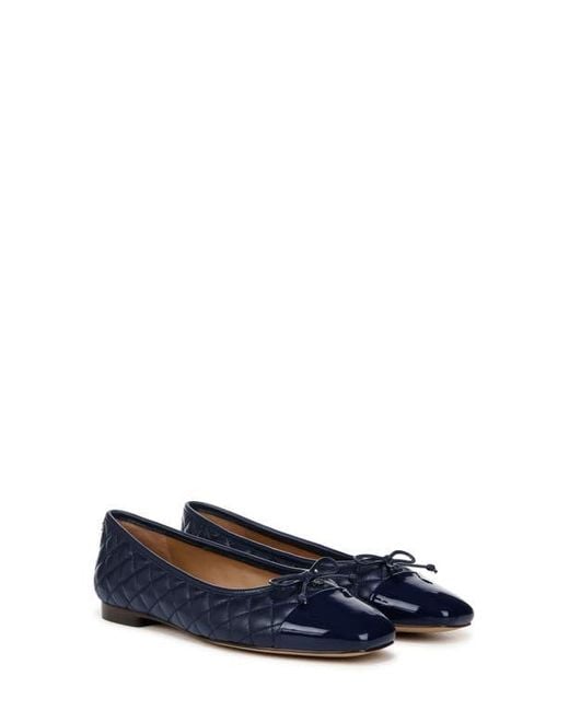 Sam Edelman Blue Marilyn Cap Toe Ballet Flat