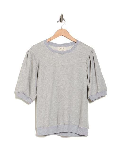 Electric and Rose Casey Short Sleeve Sweatshirt in Gray Lyst
