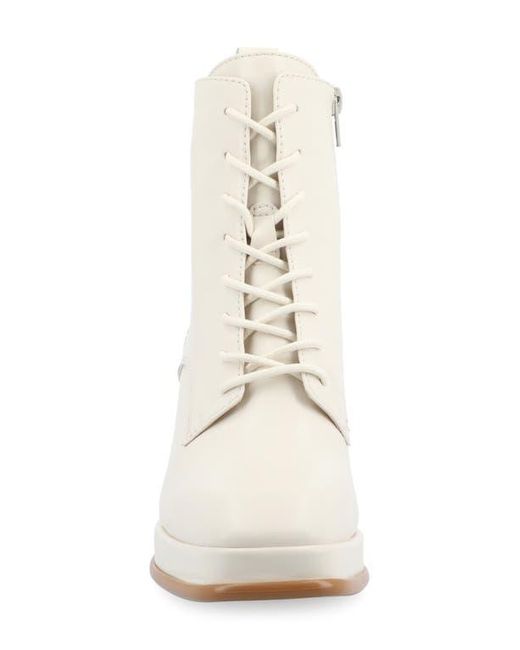 Journee Collection White Kalandi Bootie