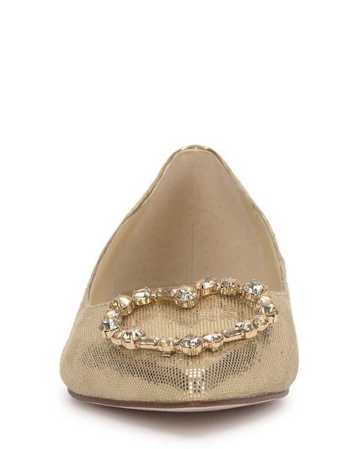 Jessica Simpson Natural Elika Embellished Flat