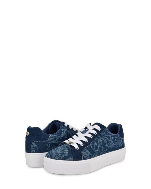 Nine West Blue Gatsby Platform Sneaker
