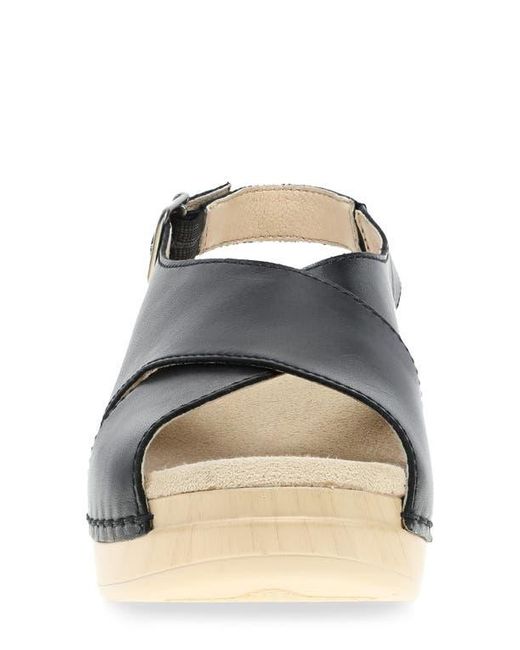 Dansko Gray Sloane Slingback Platform Sandal