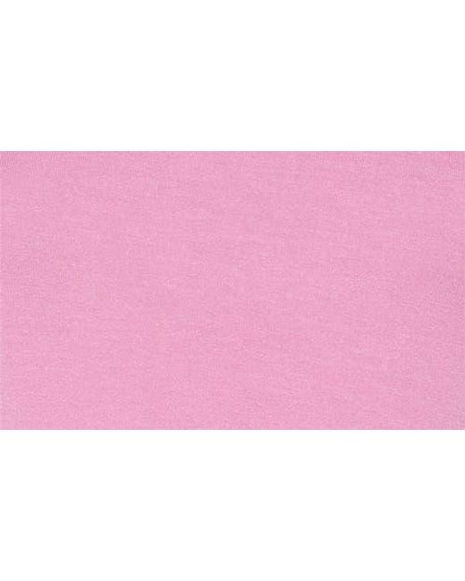Go Couture Pink Tie Front Long Sleeve Knit Top