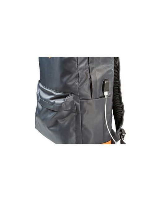 CHAMPS Black Nylon Backpack for men