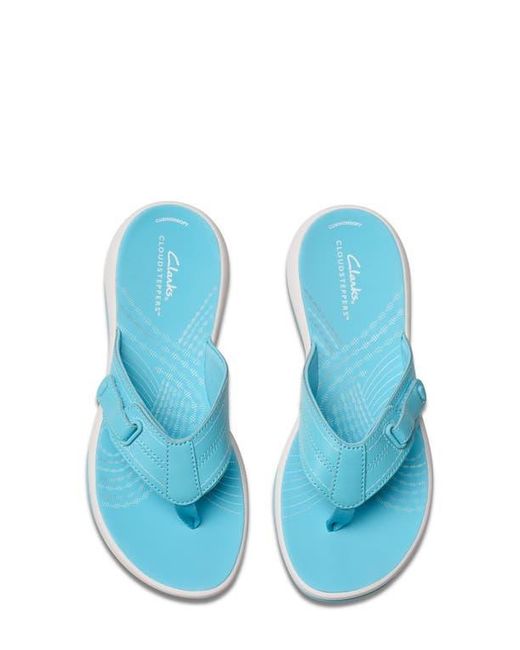 Clarks Blue Clarks Sunmaze Loop Thong Sandal