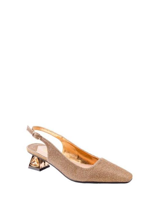 Lady Couture Natural Ruby Slingback Pump