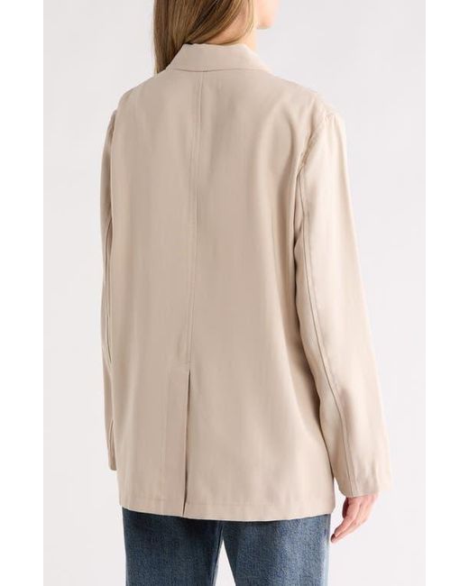 Max Studio Natural Single Button Blazer