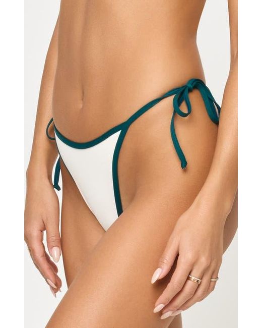 LSPACE Blue Levy Bitsy String Bikini Bottoms