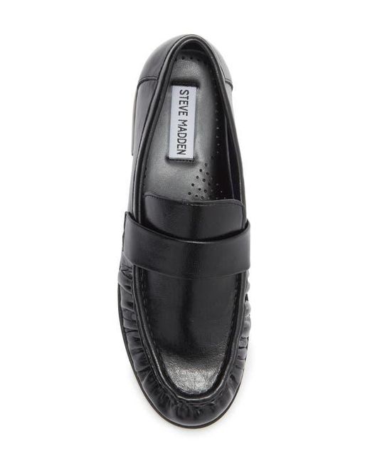Steve Madden Black Morgen Loafer