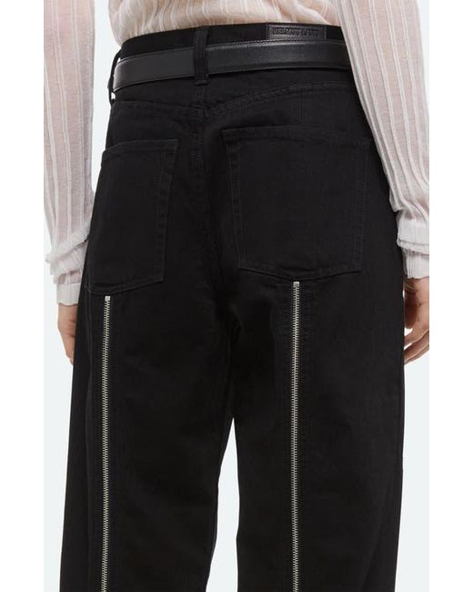 Helmut Lang Black Back Zip Carpenter Jeans