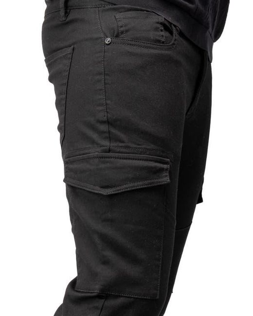 Xray Jeans Black Commuter Cargo Chino Pants for men