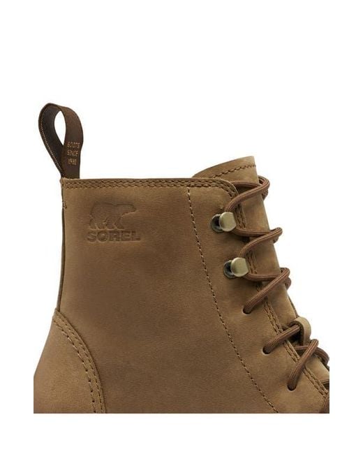 Sorel Brown Hi-Line Waterproof Lace-Up Boot