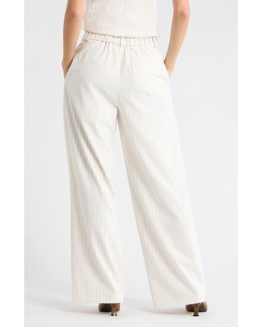 Leith White Stripe Trousers