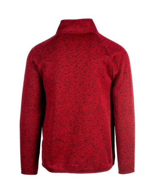 Burnside Red Knit Sweater Jacket for men