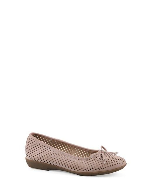 White Mountain Brown Carris Perforated Flat