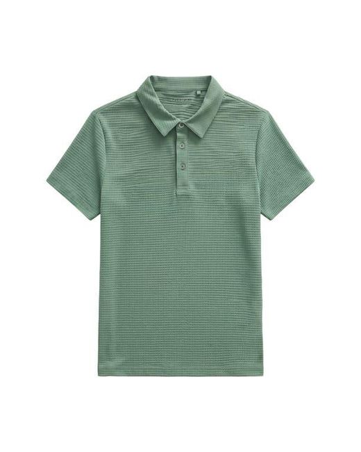 Noize Green Jim Waffle Performance Polo for men