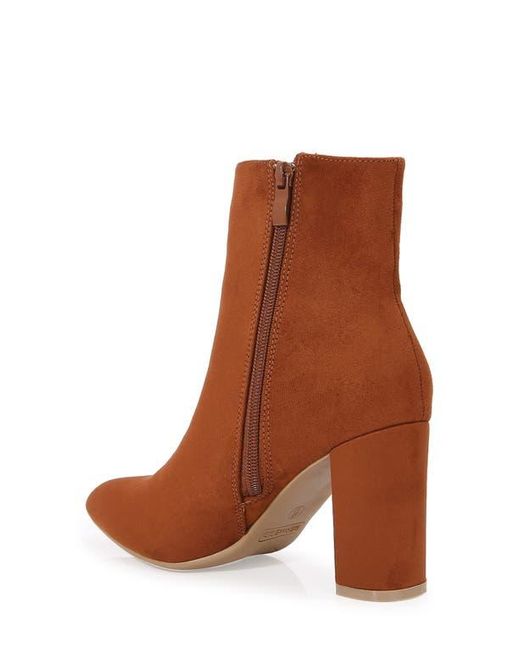 BERNESS Brown Sara Block Heel Bootie