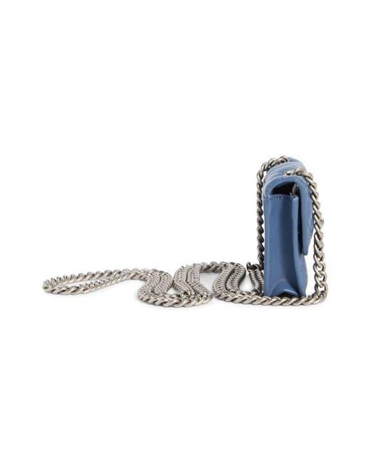 Kurt Geiger Blue Micro Birxton Convertible Shoulder Bag