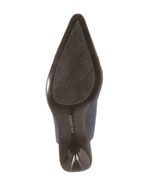 Karl Lagerfeld Blue Kinsley Slingback Pump
