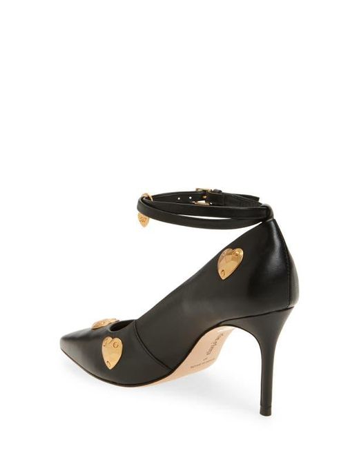 Cinq À Sept Black Madison Ankle Strap Pump