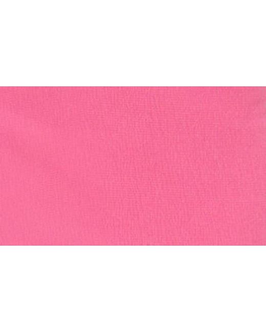 Guess Pink Sleeveless Textured-knit Side-cutout Midi Dress