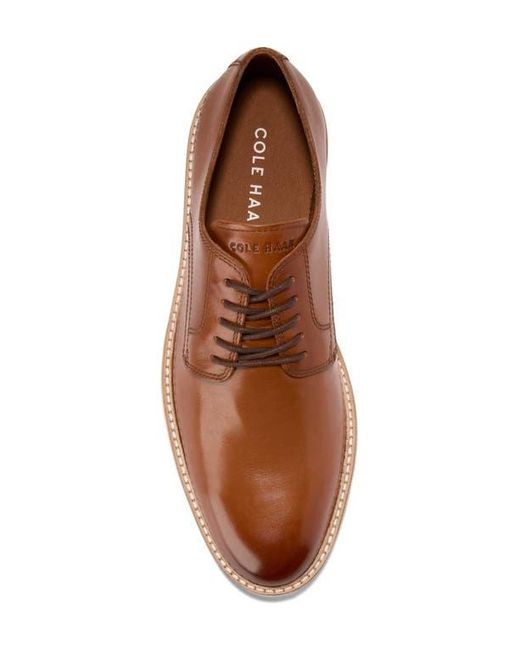 Cole Haan Brown Morse Grand 360 Plain Toe Derby for men