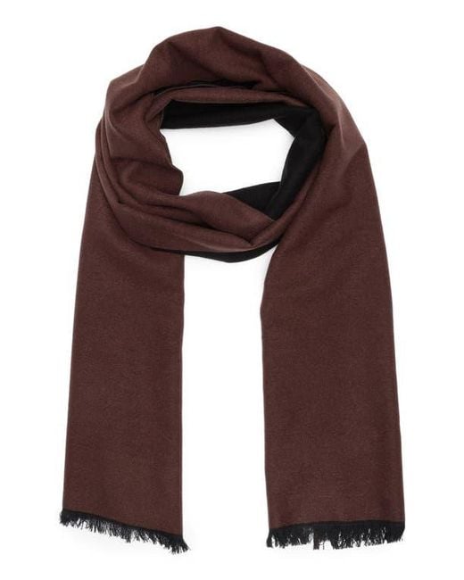 Ted Baker Purple Reversible Silk Scarf for men