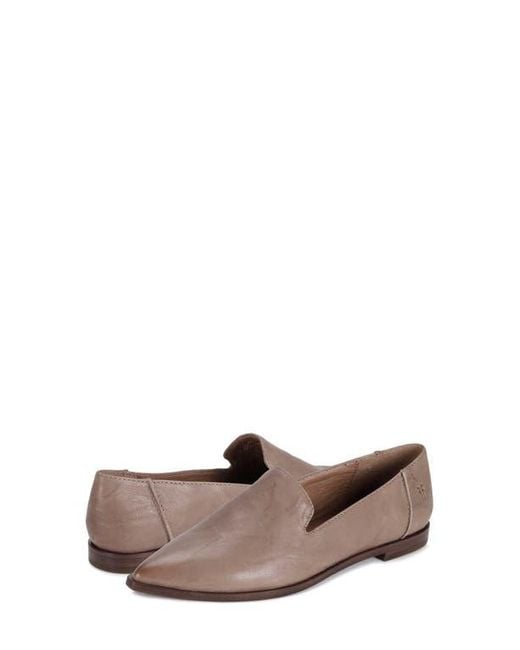 Frye Brown Kenzie Venetian Pointed Toe Flat