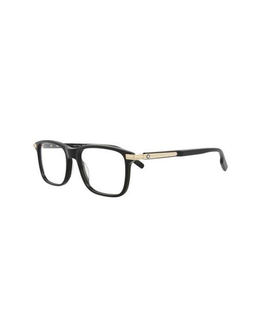 Montblanc Multicolor 54Mm Rectangle Optical Frames for men