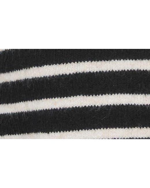Blu Pepper Black Contrast Stripe Knit Cardigan