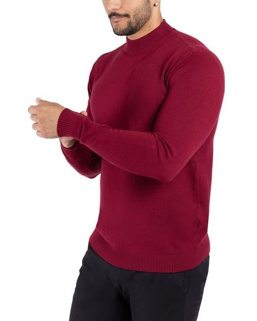 Xray Jeans Red Mock Neck Knit Sweater for men