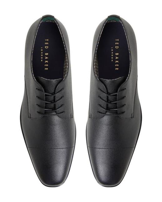 Ted Baker Black Garratt Cap Toe Derby for men