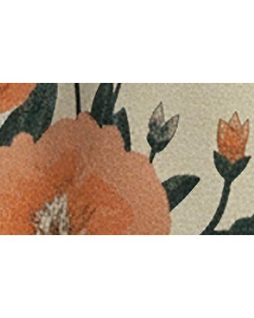 Saachi White Bloom Reversible Print Scarf