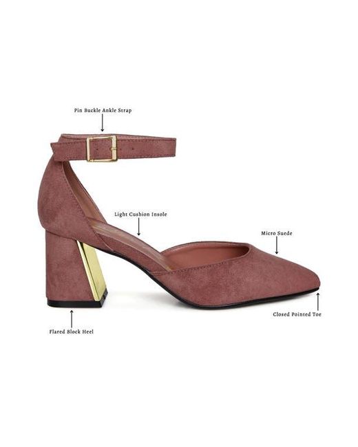 LONDON RAG Brown Rory Pointed Toe Pump