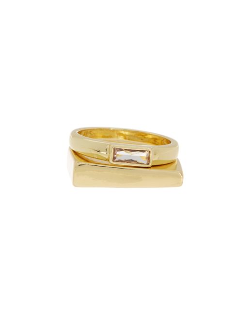 Nordstrom Yellow Set Of 2 Assorted Rings