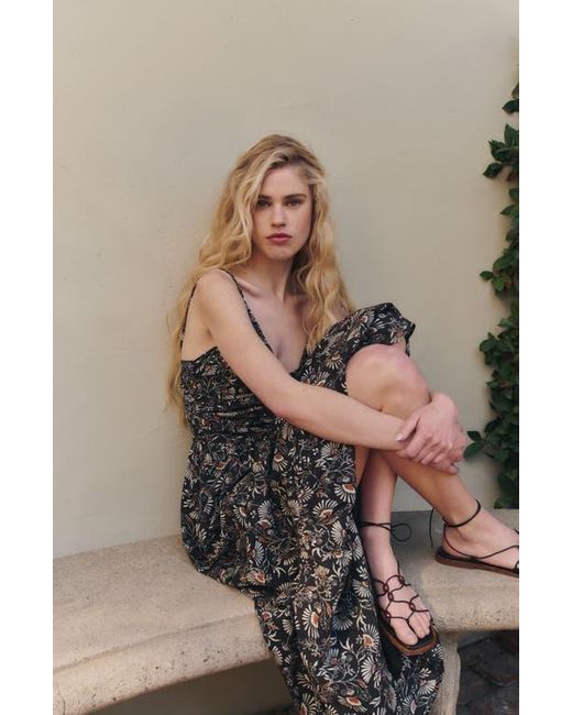 Rails Palm Floral Print A-Line Dress in Brown | Lyst Rails Palm Floral Print A-Line Dress in Brown | Lyst