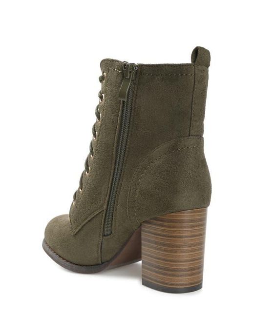 Journee Collection Green Baylor Bootie