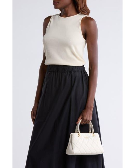 Kate Spade Natural Carey Quilted Leather Satchel