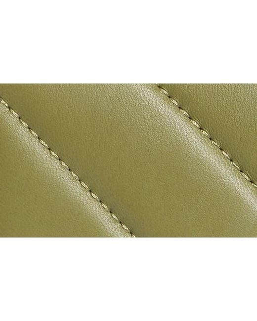 Kurt Geiger Green Soho Leather Wallet On Chain