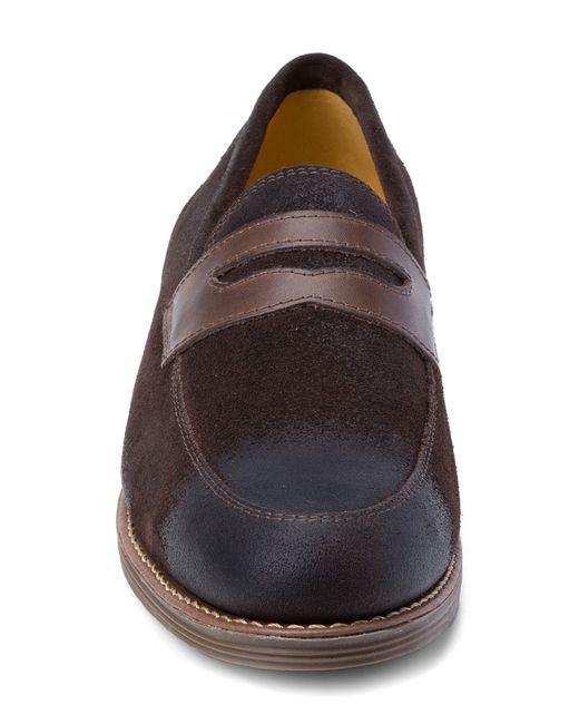 Sandro Moscoloni Brown Penny Strap Slip-on Loafer for men