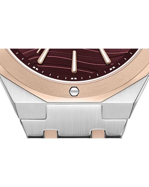BCBGMAXAZRIA Gray 3-hand Quartz Two-tone Bracelet Watch