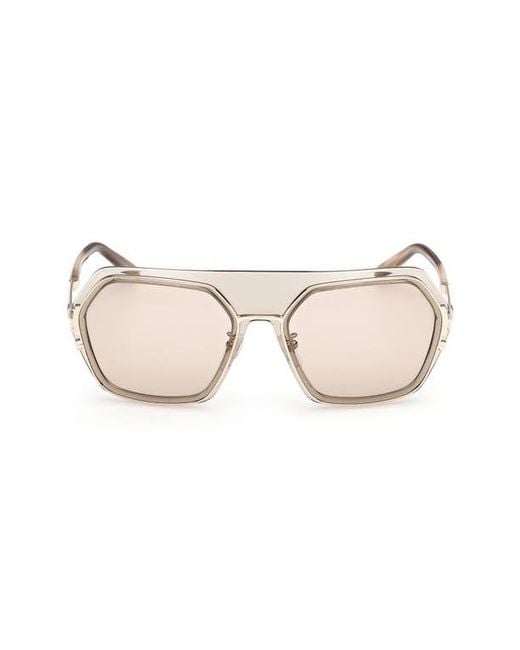 MCM Natural 56Mm Shield Sunglasses